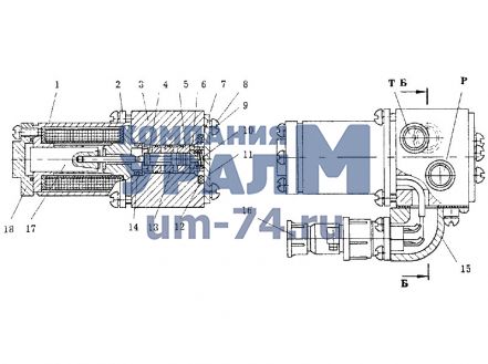 Чертеж Гидрораспределитель ГР 2-3 (12В) с электромагнитом